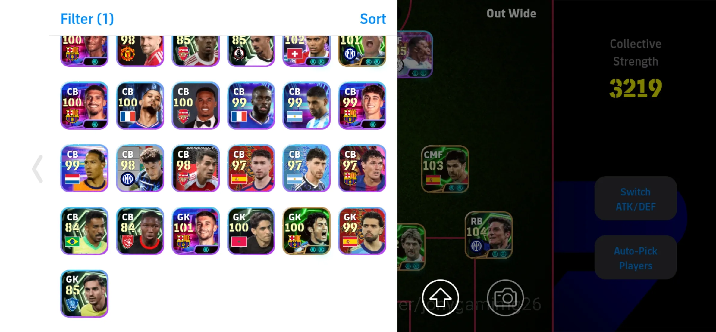 eFootball アカウント チームパワー3207 高レート選手多数 Buy eFootball Accounts - eFootball PES2027 | 3220