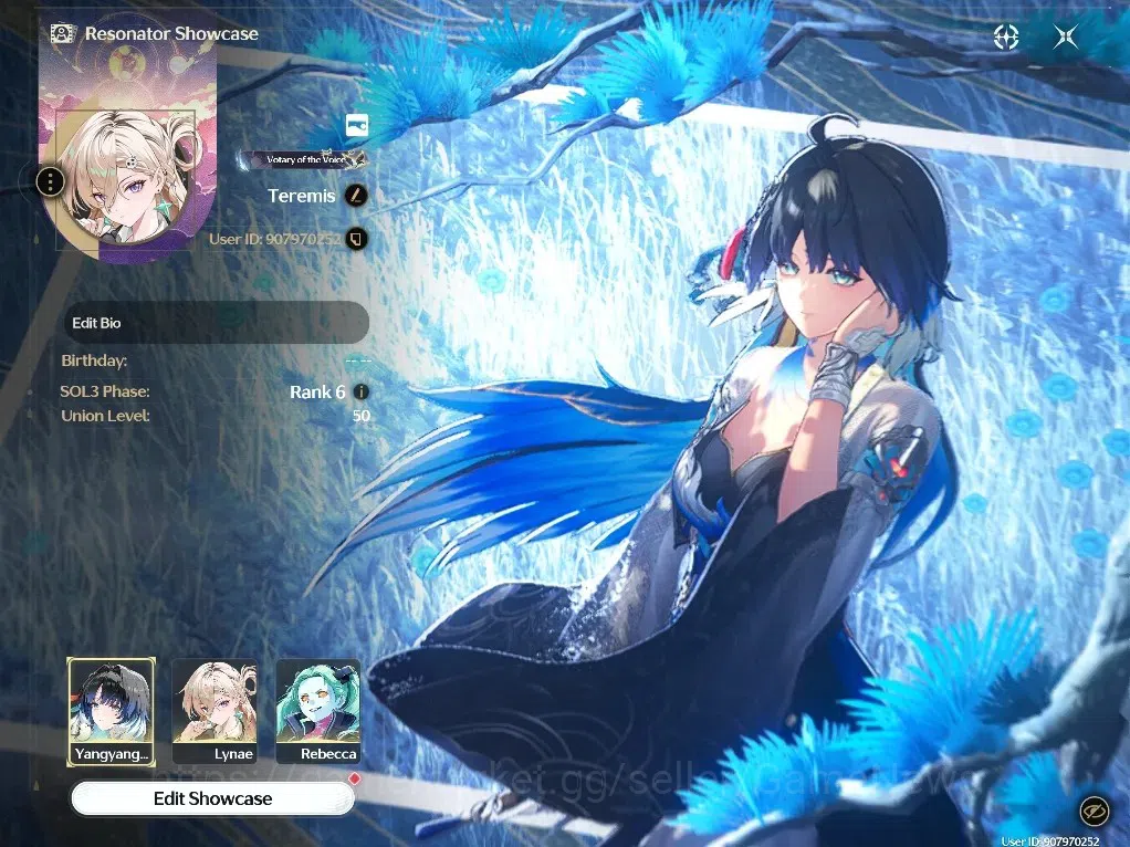 Wuthering Waves Accounts Others SEA |UL 50|3 Limited|( Yangyang: Xuanling RC 6 +Sign, Lynae, Rebecca ) +3 Std|DB Lvl 1