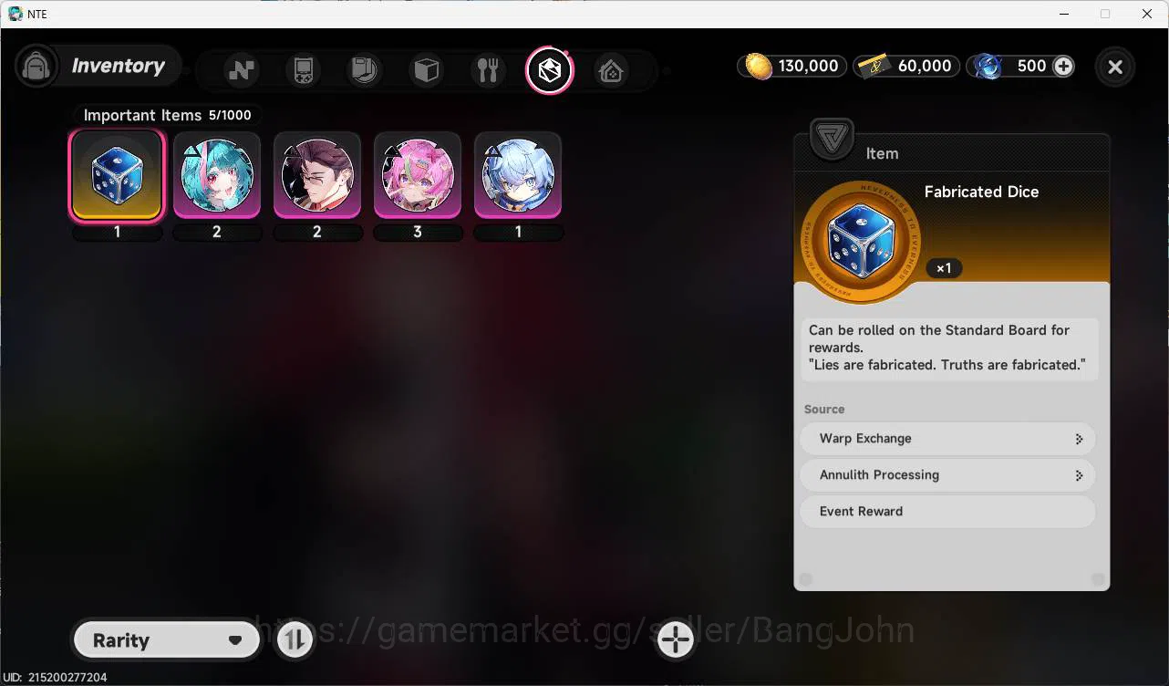 Neverness to Everness Accounts NA|starter, Nanally, 6 char, MC female + EU server image 5