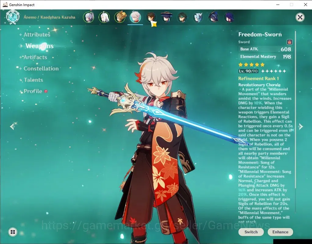 Genshin Impact Accounts Asia|AR60|13Limited+9(*5WP)|(Mualani,Ayaka,Kazuha, image 8