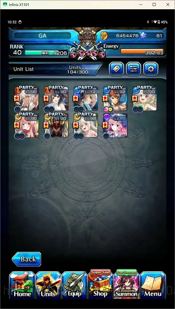 Grand Summoners Accounts Mid-Game Global | Rank 40|9 Ascend|Shirou Emiya 6* TW,Summer Miyu TW,Miranda TW,Quickfang Jay TW 4