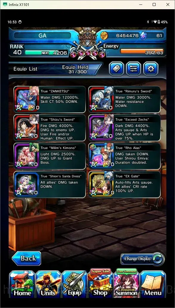 Grand Summoners Accounts Mid-Game Global | Rank 40|9 Ascend|Shirou Emiya 6* TW,Summer Miyu TW,Miranda TW,Quickfang Jay TW 5