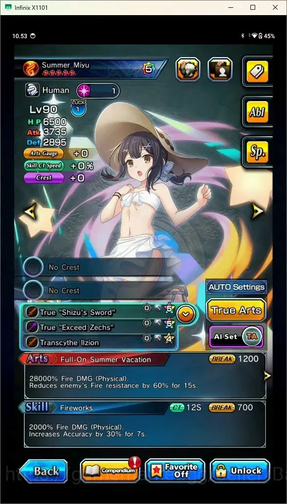 Grand Summoners Accounts Mid-Game Global | Rank 40|9 Ascend|Shirou Emiya 6* TW,Summer Miyu TW,Miranda TW,Quickfang Jay TW 6