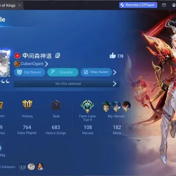 Honor of Kings Accounts Rare Skin Global | 108H 182S |2 Lny|2 legend|1 SaintSeiya|21 Epic|2 Worldly|1 Bleach|1 Reputation
