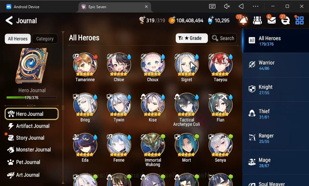 Epic Seven Accounts GLOBAL Unverif|New Era|13 ML(Notos,LOTScales,Belia image 12