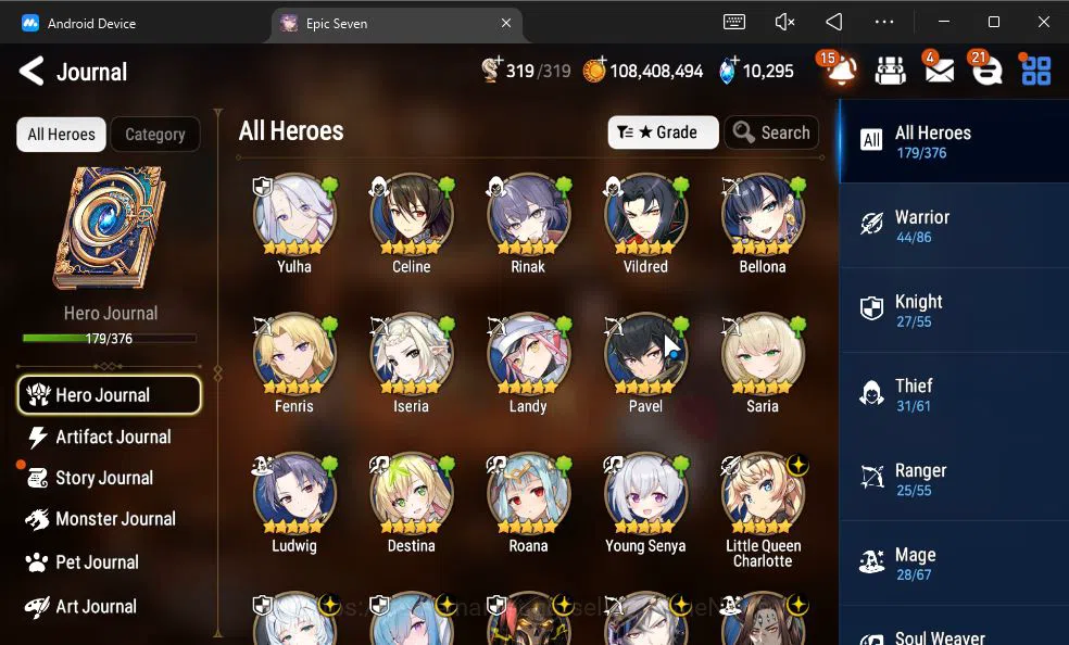 Epic Seven Accounts GLOBAL Unverif|New Era|13 ML(Notos,LOTScales,Belia image 13