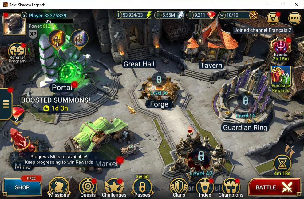 Lv6 612K Power|1 Mythic(Ashnar)+20 Legendary(Ninja,Wukong,Rathalos,Deathknight,Ezio,Etc)|9K Gem+53K Energy|Plarium|(RSL1373) Raid: Shadow Legends Accounts Starter Lv6 612K Power|1 Mythic(Ashnar)+20