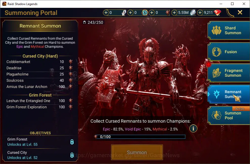 Raid: Shadow Legends Accounts Starter Lv6 612K Power|1 Mythic(Ashnar)+20 16