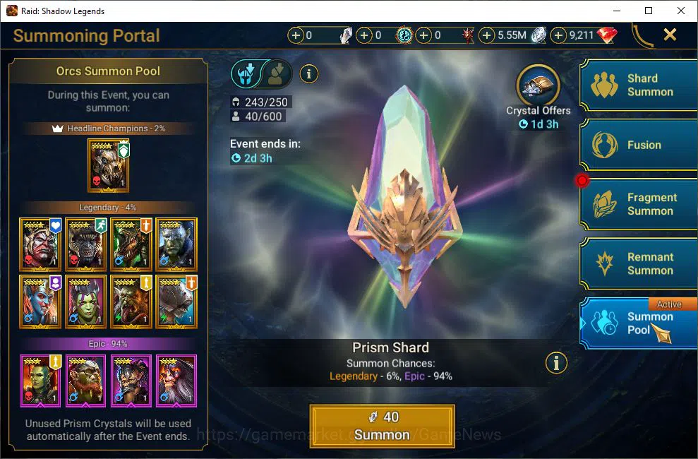 Raid: Shadow Legends Accounts Starter Lv6 612K Power|1 Mythic(Ashnar)+20 17
