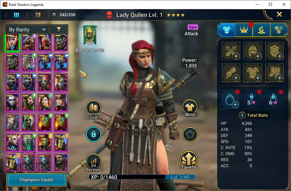 Raid: Shadow Legends Accounts Starter Lv6 612K Power|1 Mythic(Ashnar)+20 4