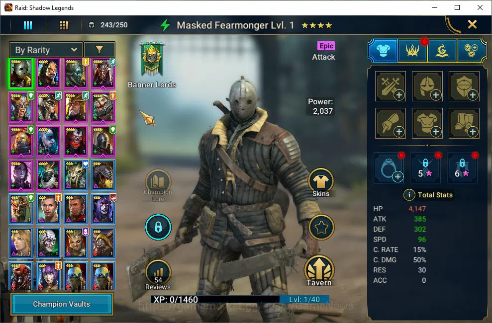 Raid: Shadow Legends Accounts Starter Lv6 612K Power|1 Mythic(Ashnar)+20 6