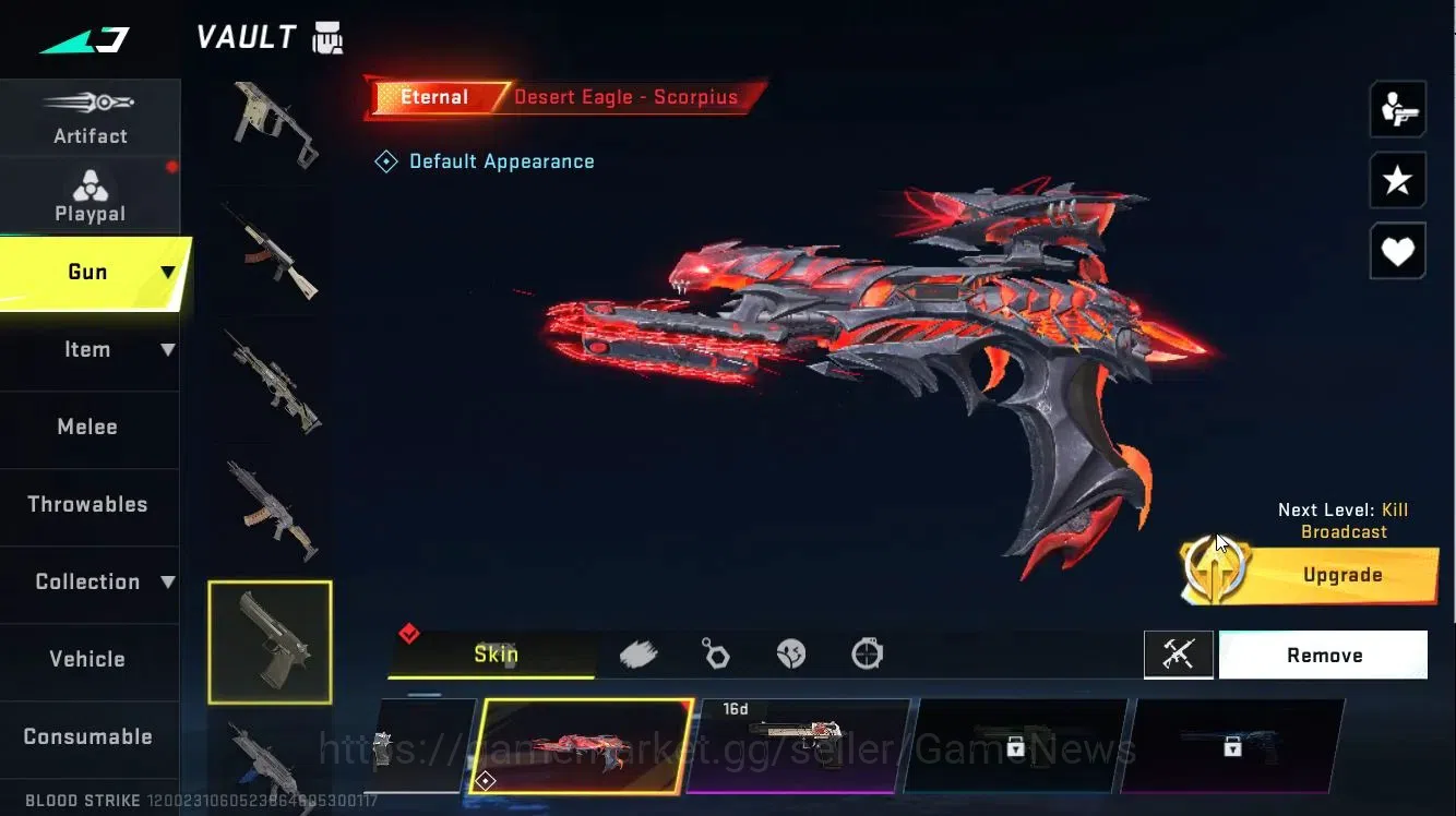 Blood Strike Accounts ASIA|ETERNAL [DEagle,AUG-Empyrean Lv3]|Collab TR[J image 10
