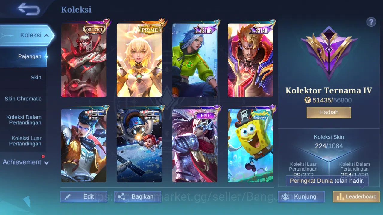 Mobile Legends: Bang Bang Accounts Hero 130 Skin 224 | Collector Yuzhong | Prime Beat image 12