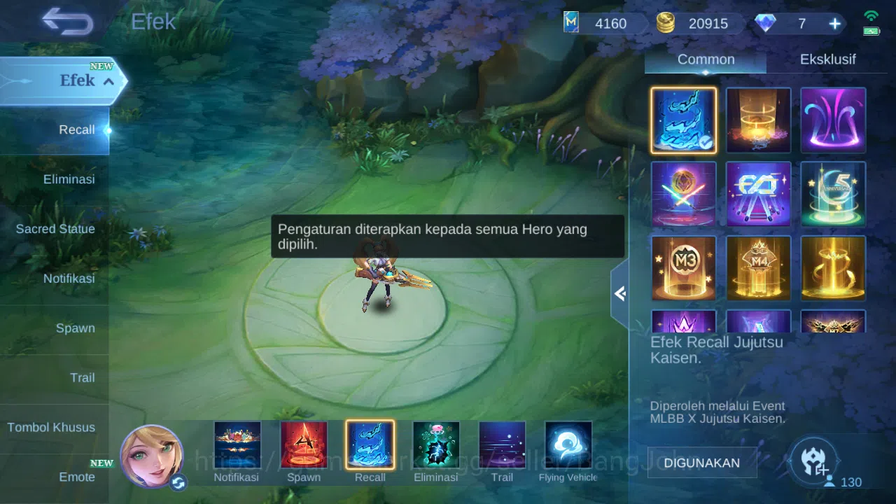 Mobile Legends: Bang Bang Accounts Hero 130 Skin 224 | Collector Yuzhong | Prime Beat image 14