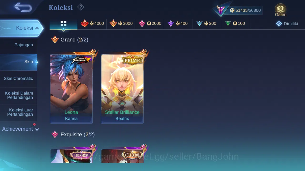 Mobile Legends: Bang Bang Accounts Hero 130 Skin 224 | Collector Yuzhong | Prime Beat image 2