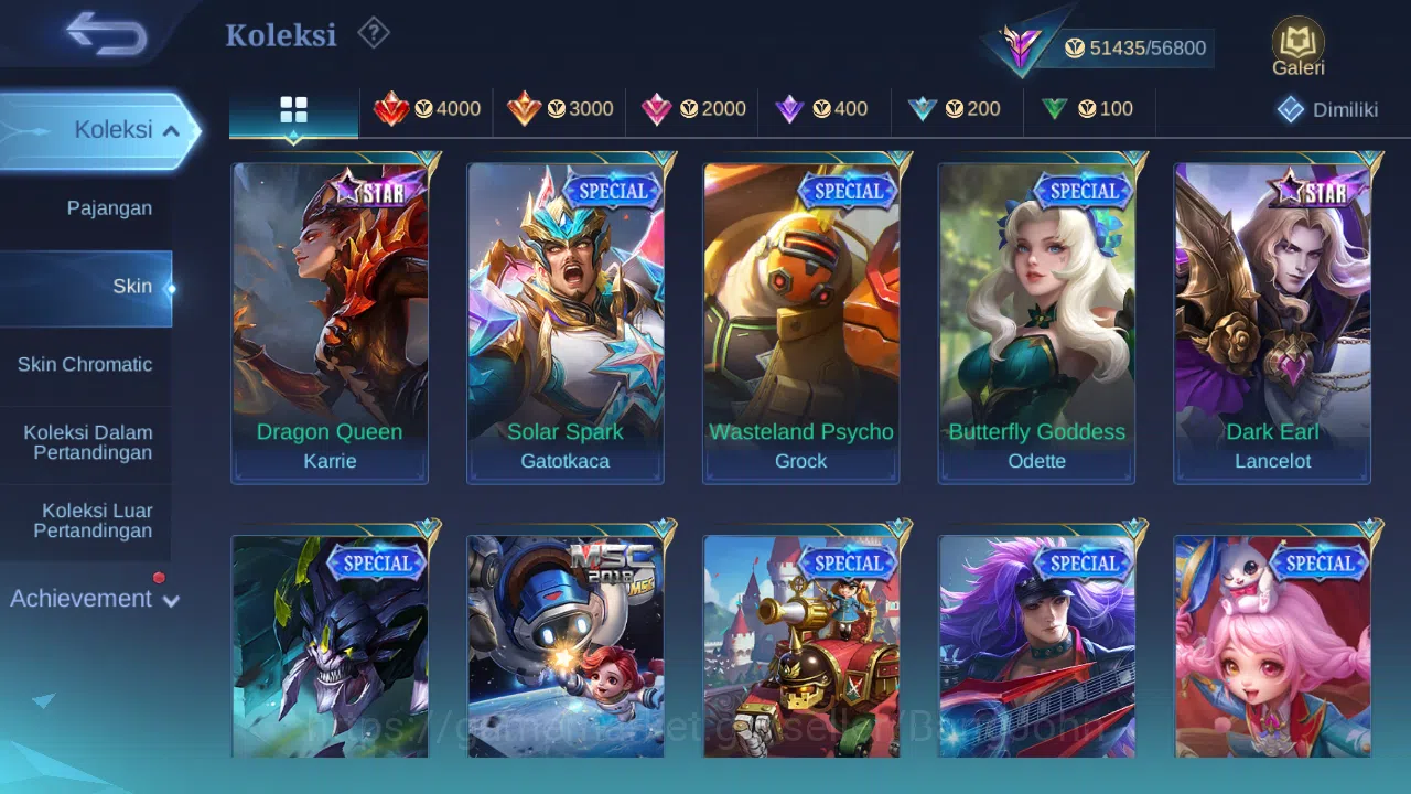 Mobile Legends: Bang Bang Accounts Hero 130 Skin 224 | Collector Yuzhong | Prime Beat image 9