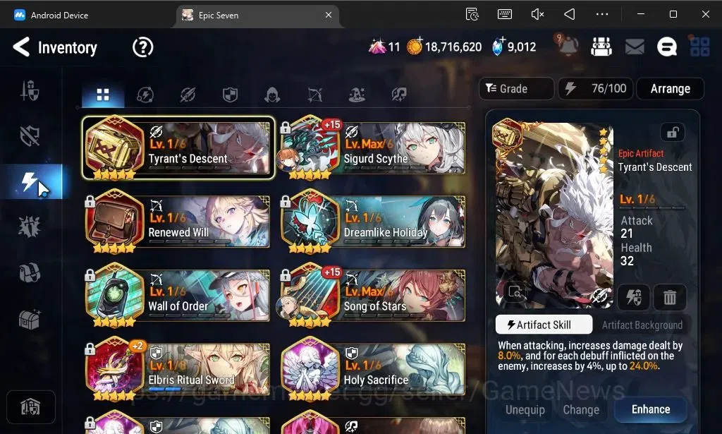 Epic Seven Accounts GLOBAL Unverif|New Era|7 ML(Rhianna and Luciella,L image 12