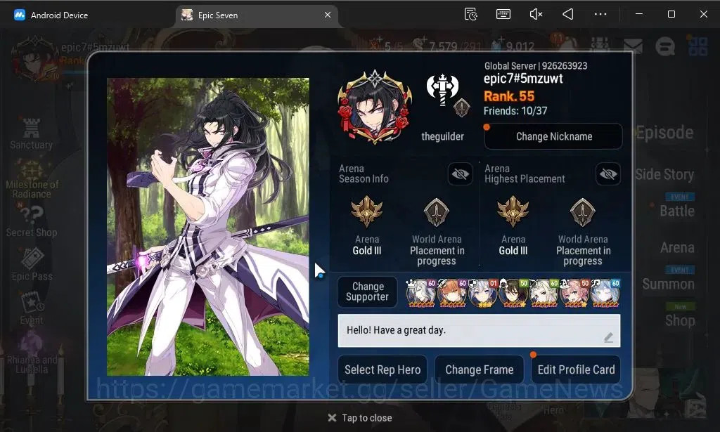 Epic Seven Accounts GLOBAL Unverif|New Era|7 ML(Rhianna and Luciella,L image 2
