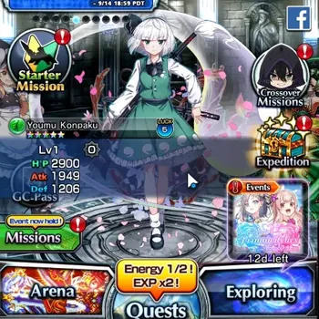 Grand Summoners Accounts End-Game Global|Rank 1|4 Ascend 1 TW|Youmu Konpaku+TW,2x Sailor Riviera,Marisa Kirisame,Huma|Lpot