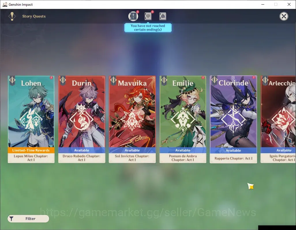 Genshin Impact Accounts Asia|AR 56|5 Limited + 3 (*5 Weapon)|Semi Prem Ski image 15