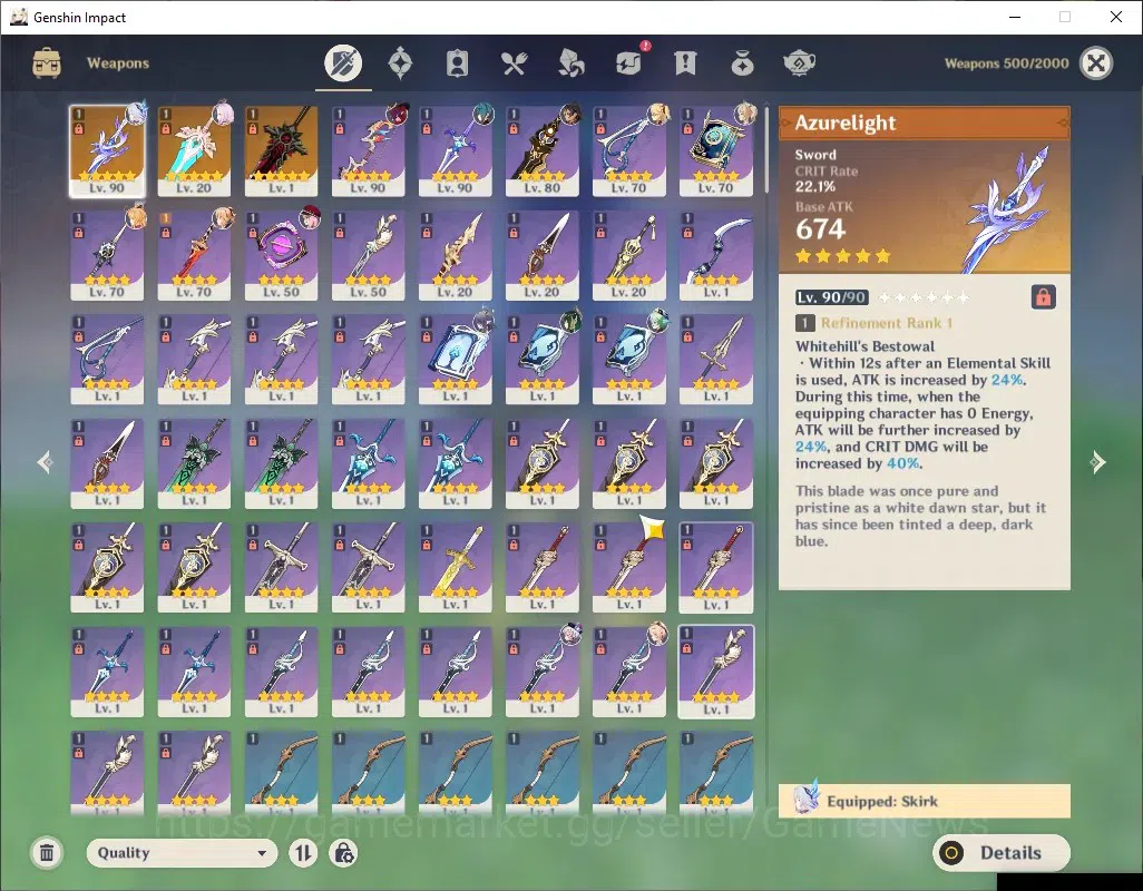 Genshin Impact Accounts Asia|AR 56|5 Limited + 3 (*5 Weapon)|Semi Prem Ski image 4
