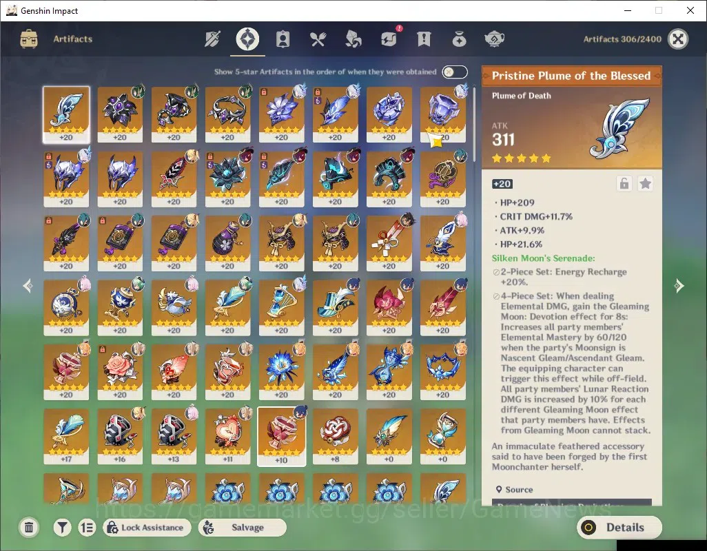 Genshin Impact Accounts Asia|AR 56|5 Limited + 3 (*5 Weapon)|Semi Prem Ski image 5