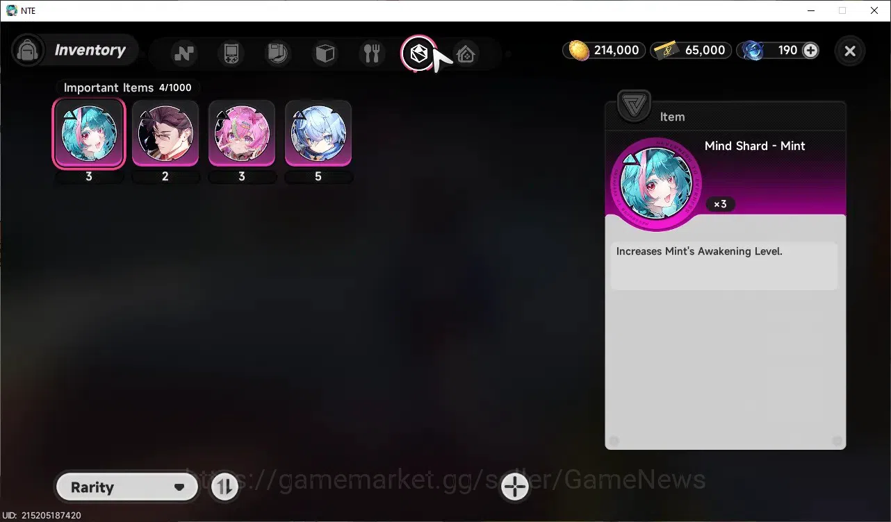 Neverness to Everness Accounts Global SEA|HL 3| 1 Limited [Shinku]Char Standart,Hathor|2 Selector|Selector On 50/50|Male 6