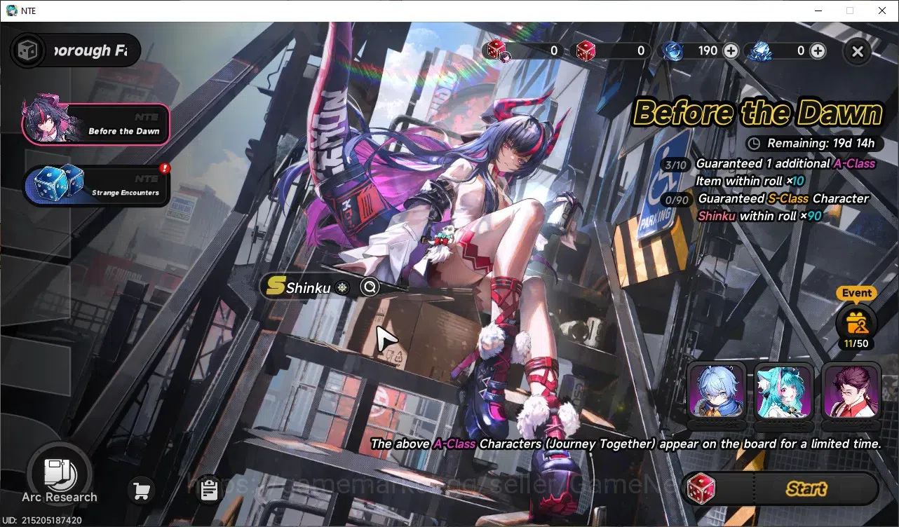 Neverness to Everness Accounts Global SEA|HL 3| 1 Limited [Shinku]Char Standart,Hathor|2 Selector|Selector On 50/50|Male 7