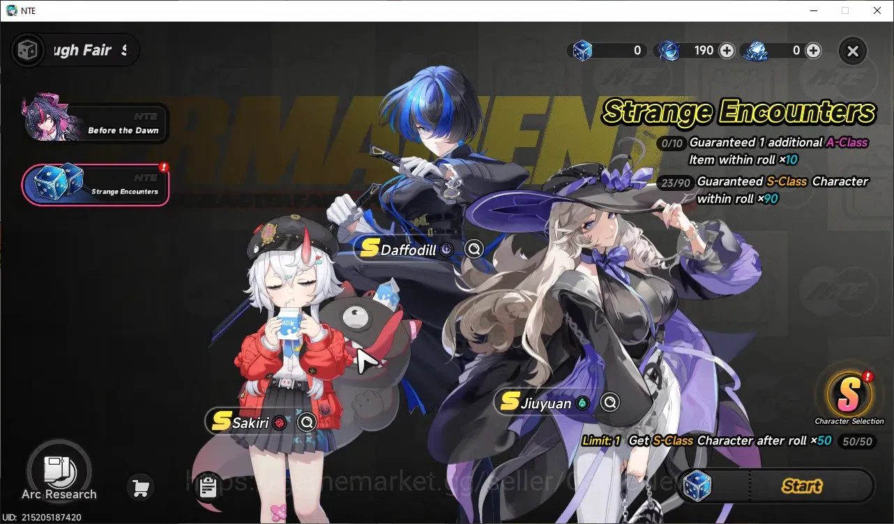 Neverness to Everness Accounts Global SEA|HL 3| 1 Limited [Shinku]Char Standart,Hathor|2 Selector|Selector On 50/50|Male 8
