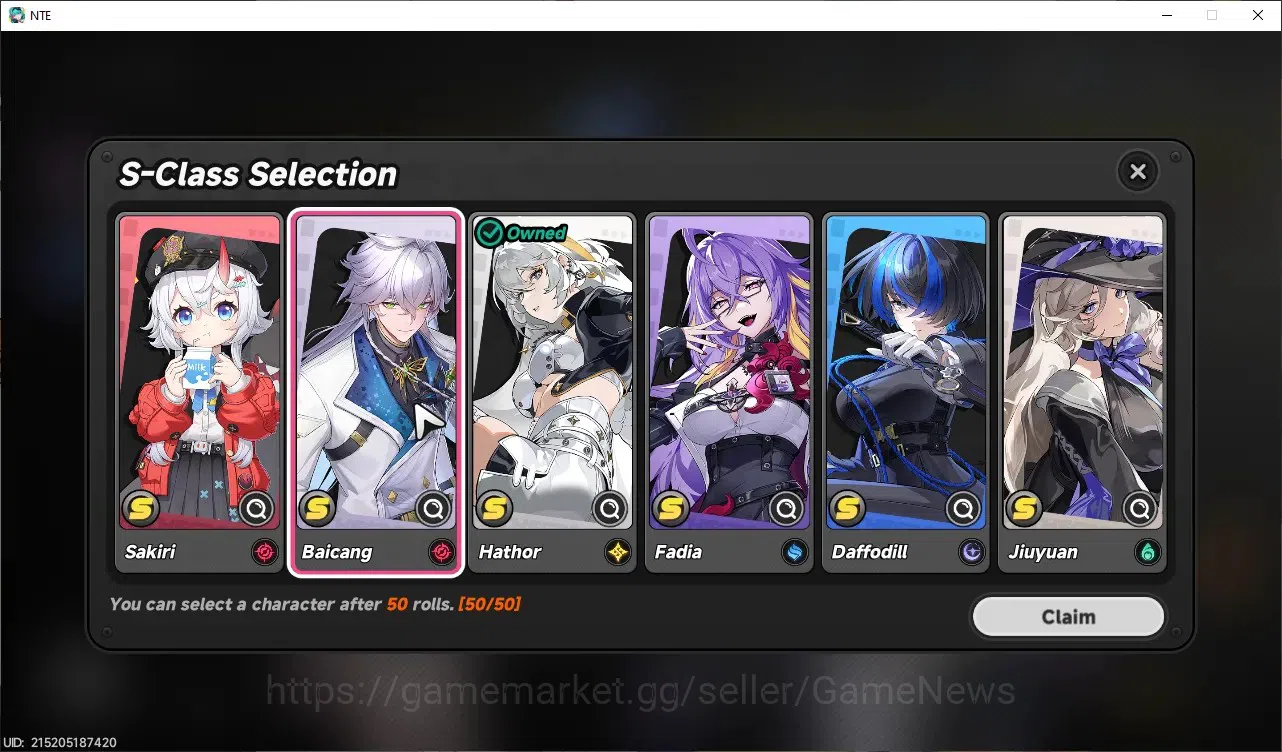 Neverness to Everness Accounts Global SEA|HL 3| 1 Limited [Shinku]Char Standart,Hathor|2 Selector|Selector On 50/50|Male 9