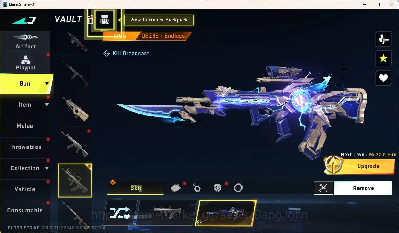 Blood Strike Accounts ASIA | BLEACH Byakuya Kuchiki Striker|Ultra QBZ95  image 7