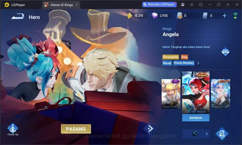 Honor of Kings Accounts Global | 41H/37S | Lady Sun Legend, Angela Legend image 8