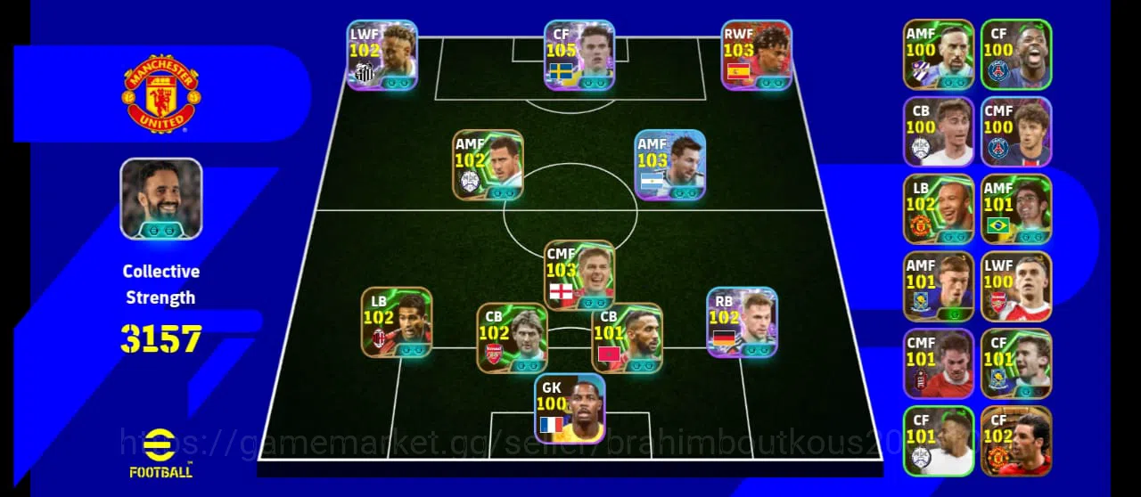 eFootball Accounts eFootball 2025 Account | 3143 Team Strength Naym image 1