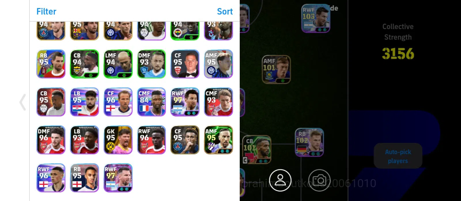 eFootball Accounts eFootball 2025 Account | 3157 Team Strength image 2