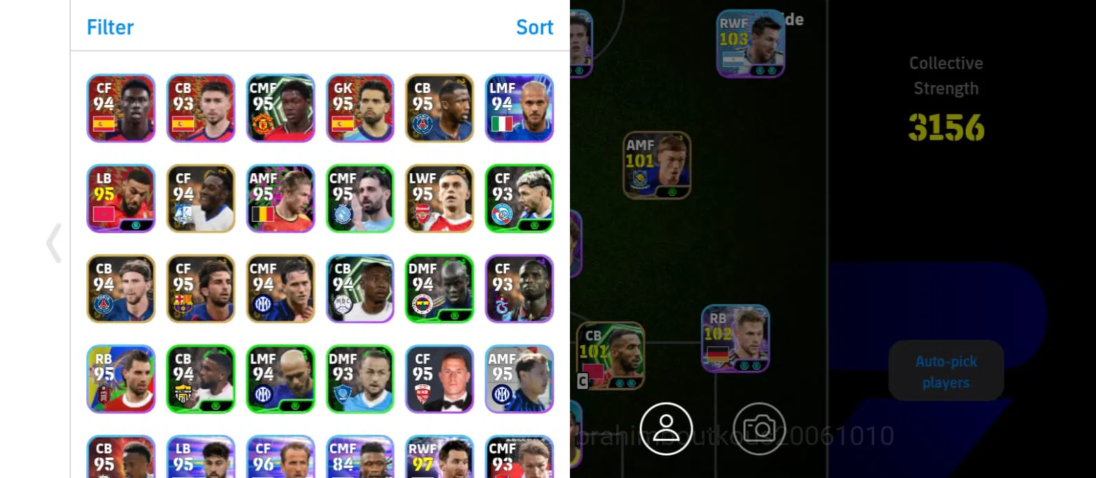 eFootball Accounts eFootball 2025 Account | 3157 Team Strength image 3