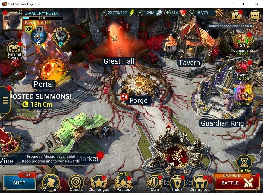 Raid: Shadow Legends Accounts Mid-Game Lv 47|916K Power|23 Legend(GNUT,2 Assasins,Ninja,Artax,Mc 1