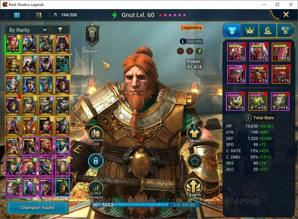 Raid: Shadow Legends Accounts Mid-Game Lv 47|916K Power|23 Legend(GNUT,2 Assasins,Ninja,Artax,Mc 3