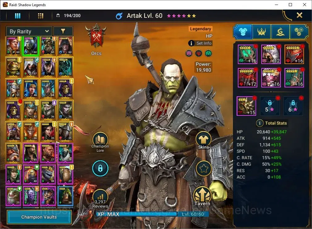 Raid: Shadow Legends Accounts Mid-Game Lv 47|916K Power|23 Legend(GNUT,2 Assasins,Ninja,Artax,Mc 7