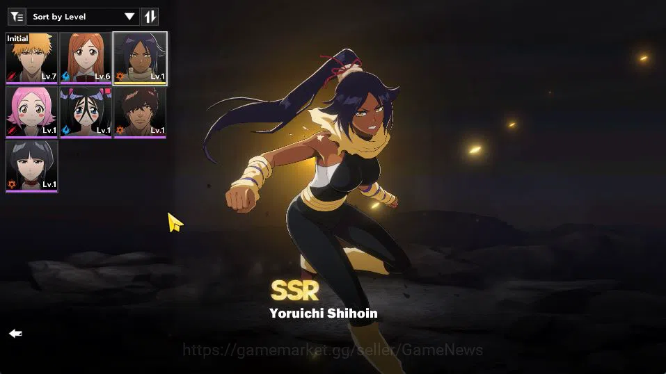 BLEACH: Soul Resonance Accounts Nuverse SEA|Starter 1 SSR ( Yoruichi ) +7 SR(Orihi image 9