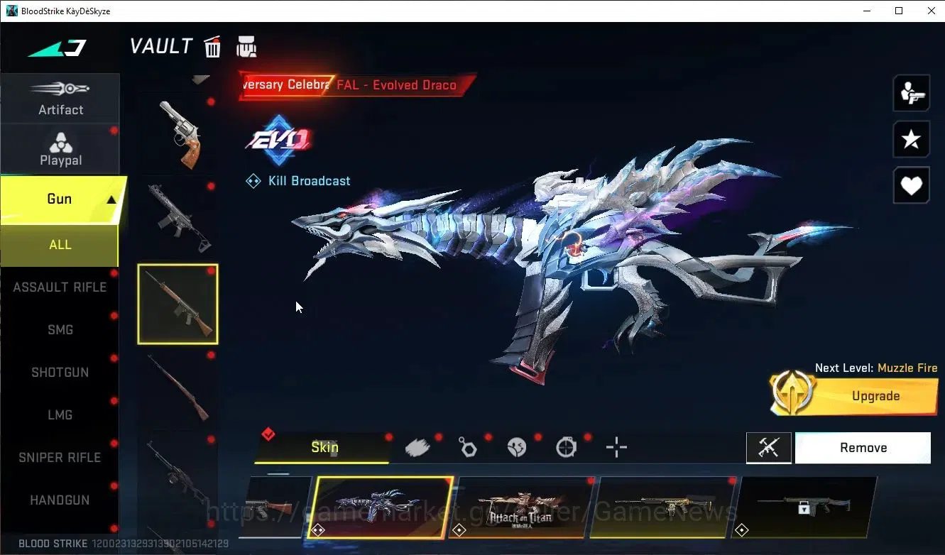 Blood Strike Accounts ASIA|ETERNAL Desert Eagle Scorpius+EVO FAL Draco+C image 6