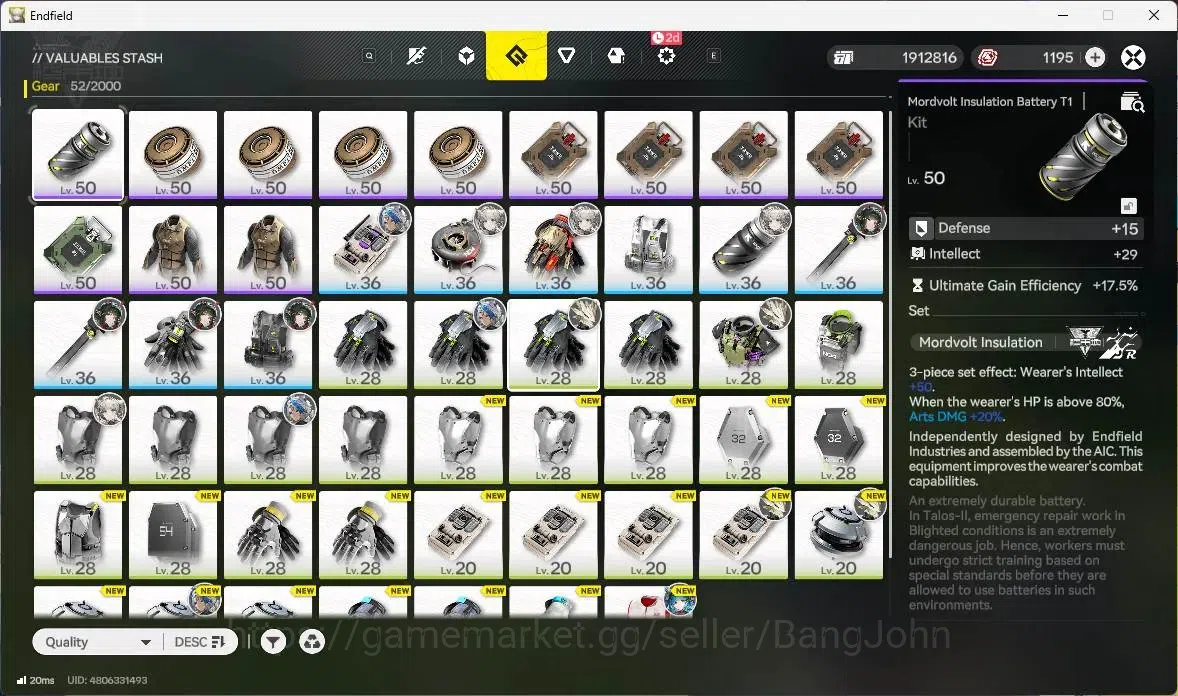 Arknights: Endfield Accounts Asia | Lv 50 | 3 Limit |Zhuang Fangyi+Sign,Mi Fu,Y image 10