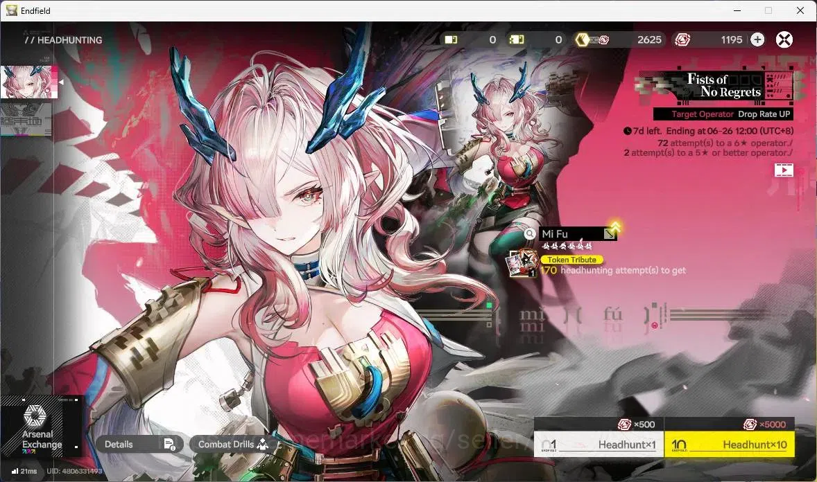 Arknights: Endfield Accounts Asia | Lv 50 | 3 Limit |Zhuang Fangyi+Sign,Mi Fu,Y image 6