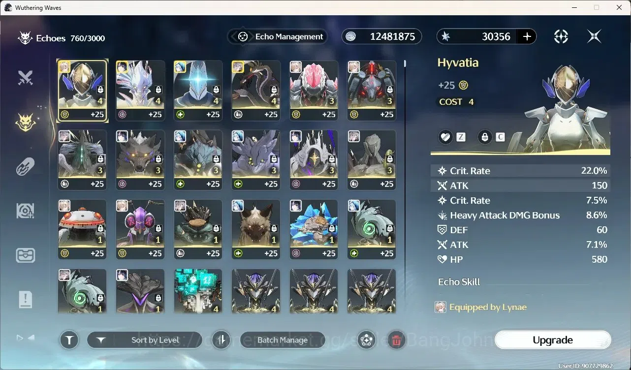 Wuthering Waves Accounts Starter SEA|UL 49|Rank 5| 4 Char Limited[Yangyagn:Xuanling,Lynae]+Sign,Shorekeeper,Rebecca 16