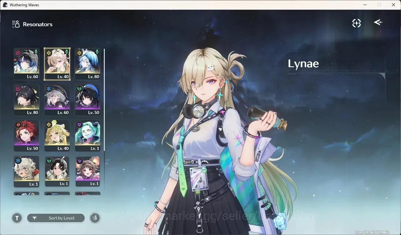 Wuthering Waves Accounts Starter SEA|UL 49|Rank 5| 4 Char Limited[Yangyagn:Xuanling,Lynae]+Sign,Shorekeeper,Rebecca 2