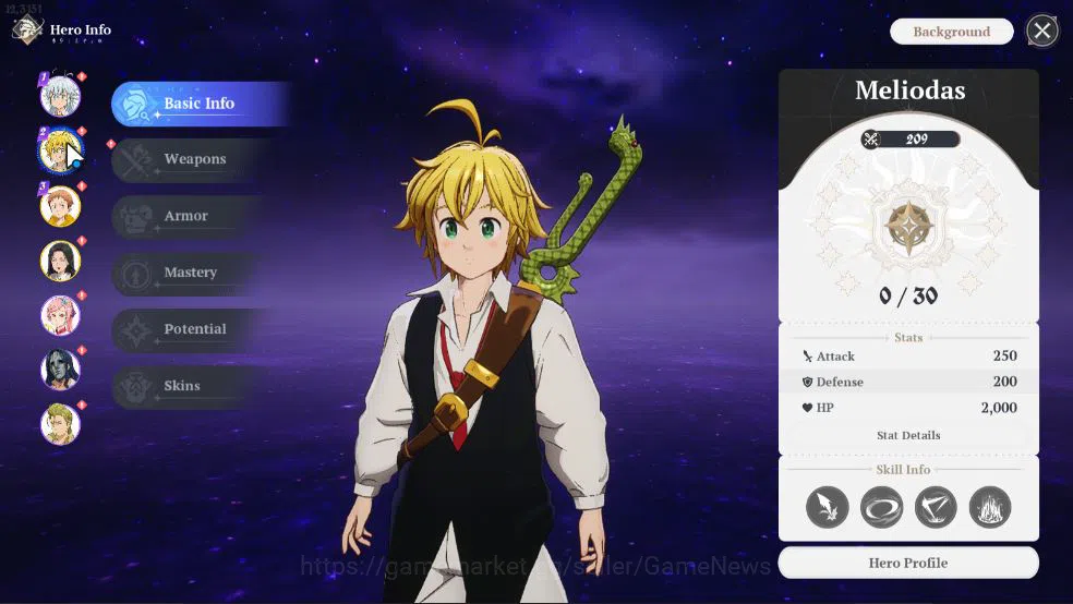 The Seven Deadly Sins: Origin Accounts [EU] Lv 2 Fresh Starter | 3 SSR | Meliodas, King,  image 12
