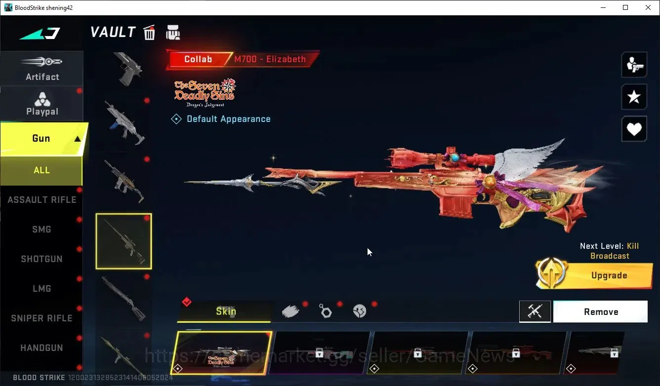 Blood Strike Accounts ASIA|ETERNAL DeAgle+Collab TR FN2000,Takemichi,7DS image 14