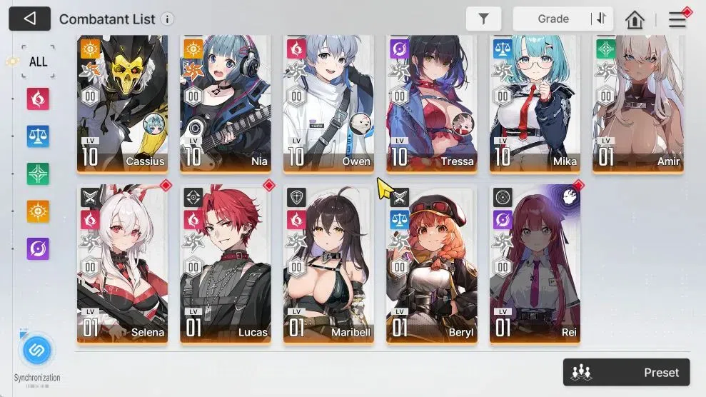 Chaos Zero Nightmare Accounts ASIA|Lv 53|6 SSR[(Heidemarie+Sign,Nine,Haru,Rin,Or image 12