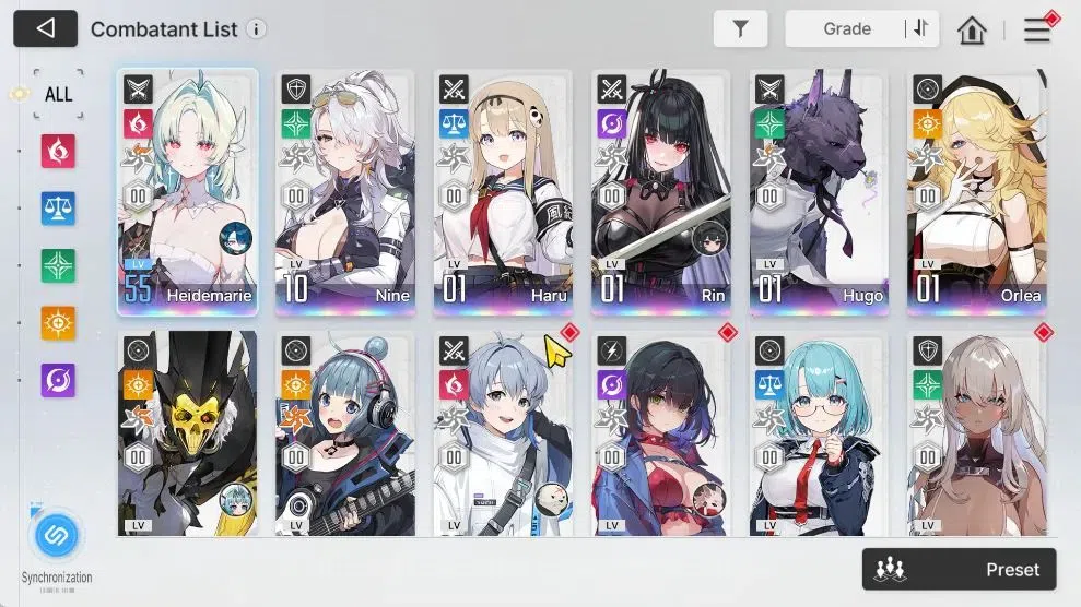 Chaos Zero Nightmare Accounts ASIA|Lv 53|6 SSR[(Heidemarie+Sign,Nine,Haru,Rin,Or image 13