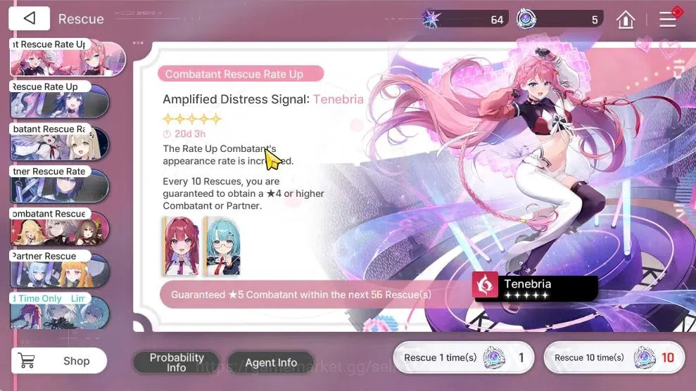 Chaos Zero Nightmare Accounts ASIA|Lv 53|6 SSR[(Heidemarie+Sign,Nine,Haru,Rin,Or image 2