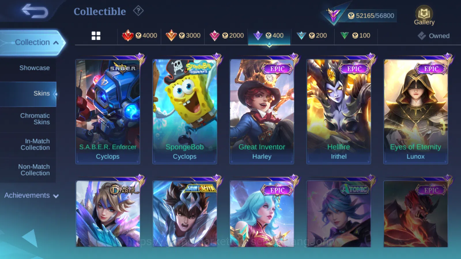Mobile Legends: Bang Bang Accounts Hero 131 | skin 258 | kof karina | star annual kag image 10